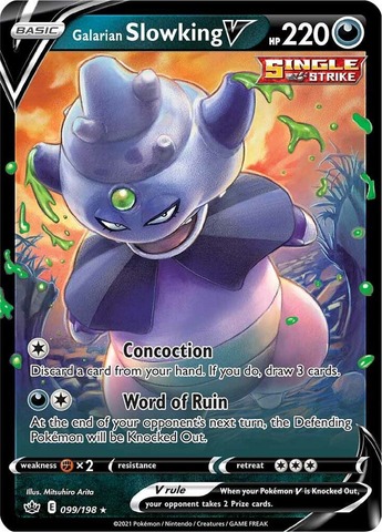 Galarian Slowking V - 99/198 - Chilling Reign